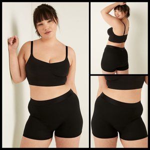 Victoria's Secret PINK Pure Black Large Period Boyshort Underwear